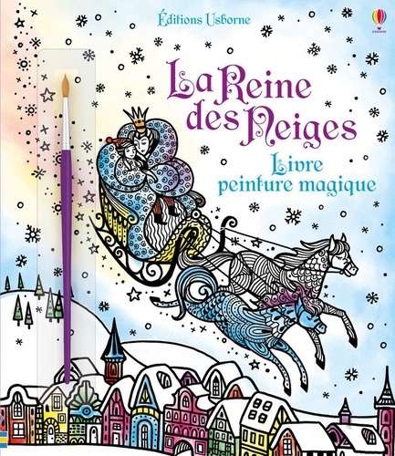 La reine des neiges. Avec un pinceau