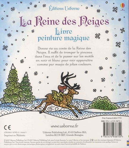 La reine des neiges. Avec un pinceau