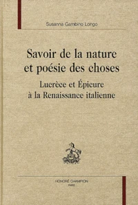Savoir de la nature et poésie des choses