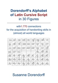 Susanne Dorendorff - Dorendorff 's Alphabet of Latin Cursive Script in Figures - with 1.770 connetions for the acquisition of handwriting skills in (almost) all world languages.