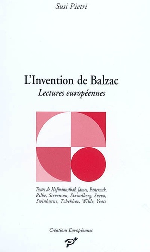 Susi Pietri - L'invention de Balzac - Lectures européennes.