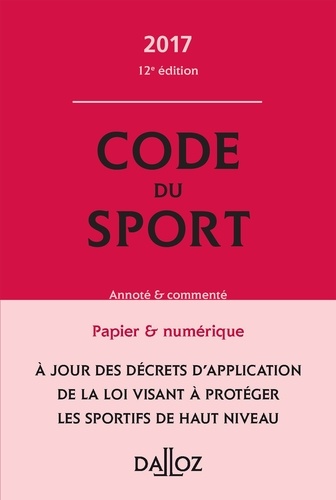 Suzanne Sprungard - Code du sport - Annoté et commenté.