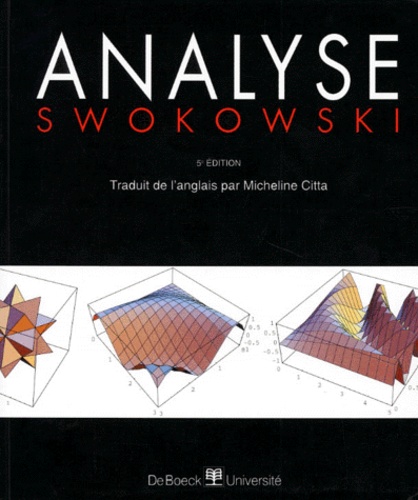  Swokowski - Analyse. 5eme Edition.