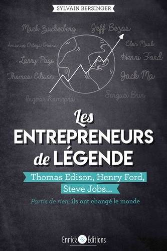 Les entrepreneurs de légende. Thomas Edison, Henry Ford, Steve Jobs... partis de rien, ils ont changé le monde