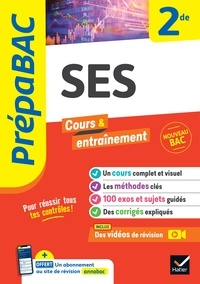 Téléchargement Pdf de livres Prépabac SES 2de  - nouveau programme de Seconde 9782401102767 par Sylvain Leder, François Porphire