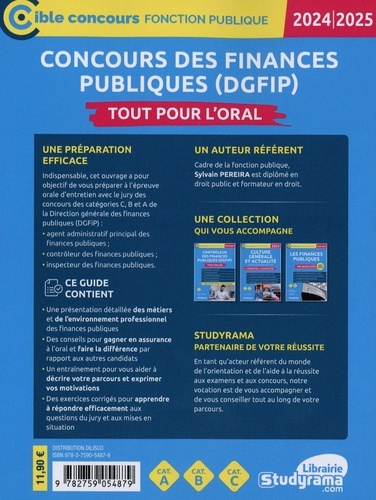 Concours des finances publiques (DGFiP). Tout pour l’oral  Edition 2024-2025
