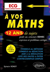 A vos maths ECG Maths appliquées