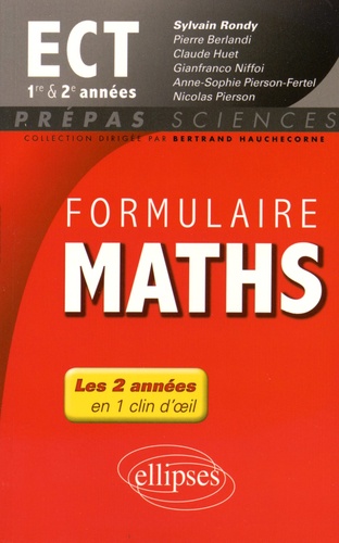 Formulaire maths ECT 1re & 2e années