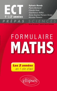 Formulaire maths ECT 1re & 2e années