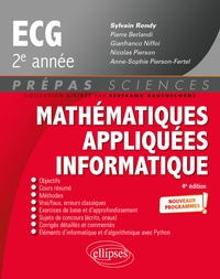 Sylvain Rondy et Pierre Berlandi - Mathématiques appliquées, informatique Prépas ECG 2e année - Programme 2022.