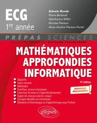 Mathématiques approfondies, informatique ECG 1re année