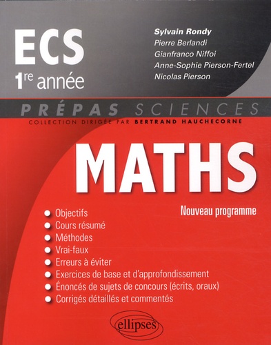 Mathématiques ECS - 1re année