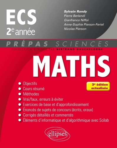 Mathématiques ECS 2e année 3e édition