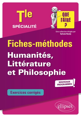 Sylvain Rondy - Spécialité Humanités, Littérature et Philosophie Tle.