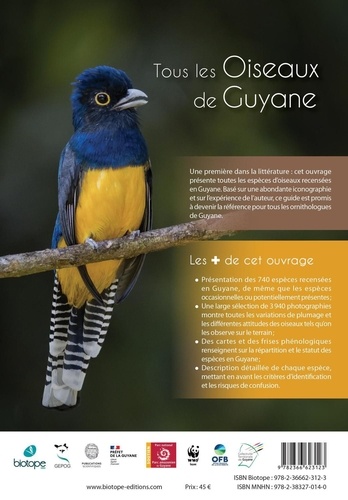 Guide expert des oiseaux de Guyane. Manuel d'identification