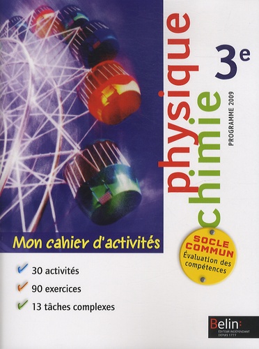 Sylvaine Arnould-Drouilly - Physique Chimie 3e - Mon cahiers d'activités.
