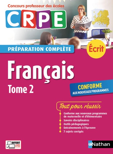 Français écrit. Tome 2  Edition 2018 - Occasion