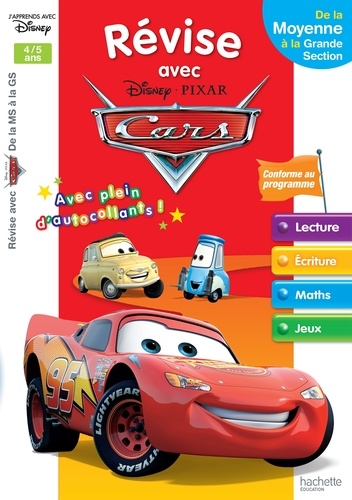 Révise avec Disney Pixar Cars de la Moyenne à la Grande Section