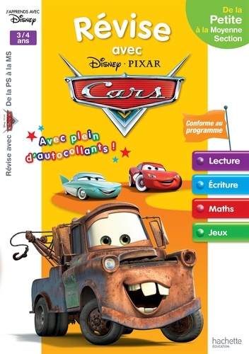 Révise avec Disney Pixar Cars de la Petite à la Moyenne Section