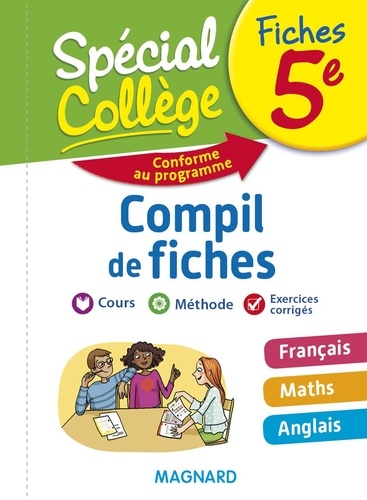 Compil de fiches 5e. Français, Maths, Anglais  Edition 2018