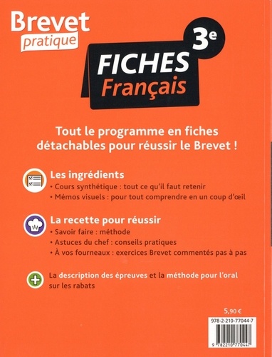 Fiches français 3e  Edition 2021