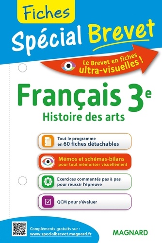 Sylvie Coly - Français, Histoire des arts 3e - Fiches spécial Brevet.