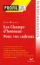 Sylvie Ducas - Les champs d'honneur (1990) Pour vos cadeaux (1998) - De Jean Rouaud.