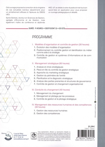 Management et contrôle de gestion DSCG 3. Corrigé, cas pratiques  Edition 2019