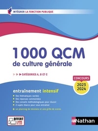 Sylvie Grasser et Pascal Joly - 1000 QCM de culture générale - Catégories A, B, C.