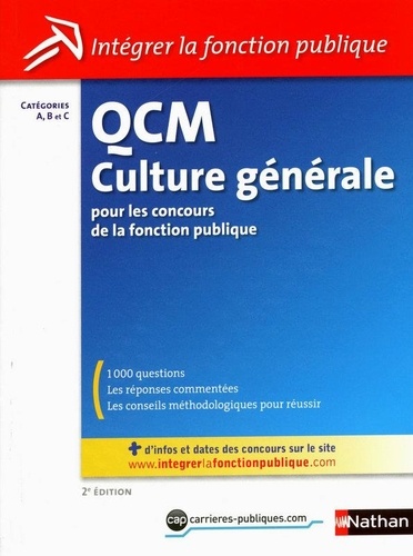 Sylvie Grasser et Pascal Joly - QCM Culture générale pour les concours de la fonction publique.