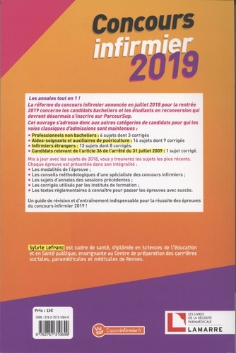 Concours infirmier  Edition 2019