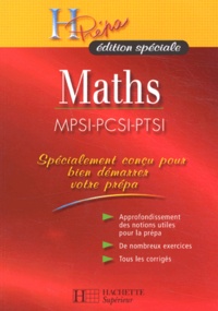 Sylvie Martin et Jean Ponsaud - Maths MPSI-PCSI-PTSI.