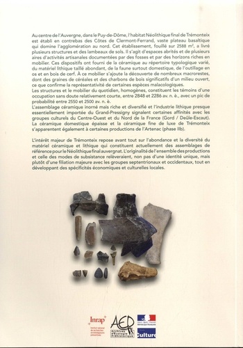 L’occupation du Néolithique final de Trémonteix (Puy-de-Dôme) et ses assemblages de mobilier