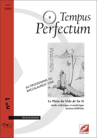 Le Plein du Vide de Xu Yi, étude esthétique et analytique