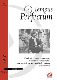 Paule de Lestang, chanteuse, pianiste et claveciniste : une musicienne aux multiples talents