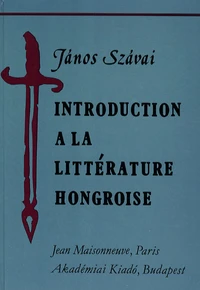 Introduction à la littérature hongroise