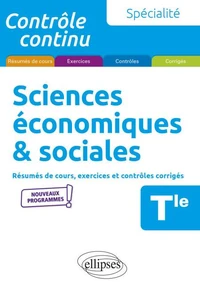 Spécialité Sciences économiques & sociales Tle