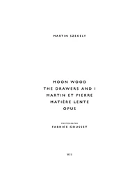 The Drawers and I, Moon Wood, Martin et Pierre, Matière Lente, Opus