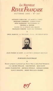 La Nouvelle Revue Française N° 567 (octobre 2003)
