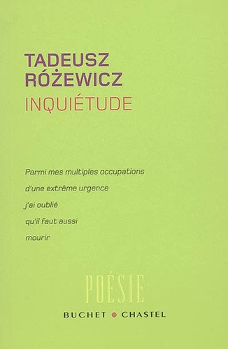 Tadeusz Rozenwicz - Inquiétude.