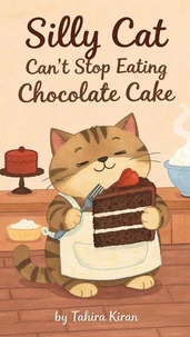 Silly Cat Can’t Stop Eating Chocolate Cake