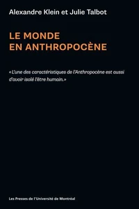 Le monde en Anthropocène