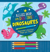 Talia Levy et Kerren Barbas Steckler - Dinosaures - Avec 4 crayons de couleur à deux bouts.