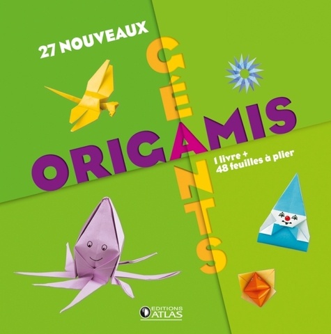 Tania Capron - 27 nouveaux origamis géants - 1 livre + 48 feuilles à plier.