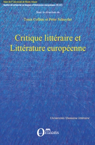 Tania Collani et Peter Schnyder - Critique littéraire et littérature européenne.