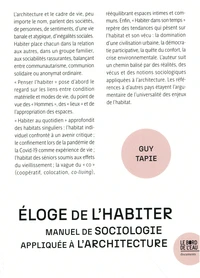 Eloge de l'habiter