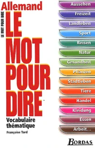 Allemand. Vocabulaire Thematique