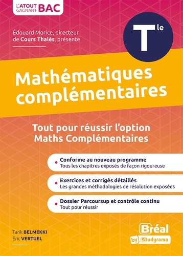 Mathématiques complémentaires Tle  Edition 2022