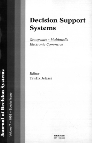 Tawfik Jelassi - Decision support systems (jds volume 7 1998) special issue.