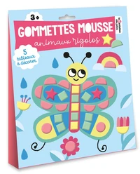 Gommettes mousse animaux rigolos
